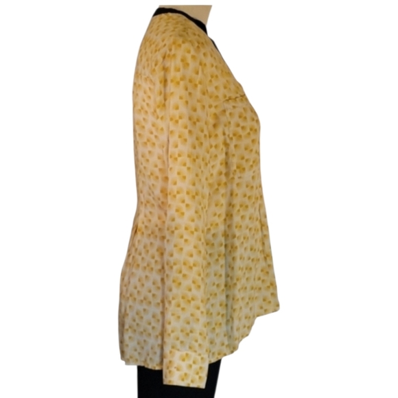 Anthropologie Button Down Drapey Top Ladies Size 0 - Picture 4 of 12